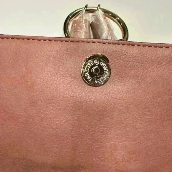NWT!!! INC Jeenn fold over clutch bag/shoulder bag - Mauve/Dusty Pink Color - Picture 10 of 11